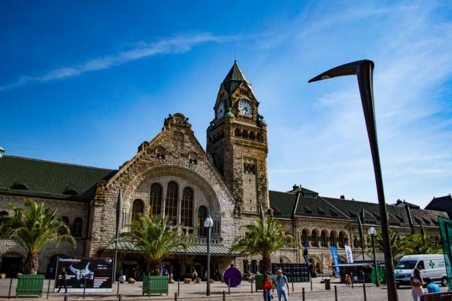 Gare de Metz grès de Niderviller