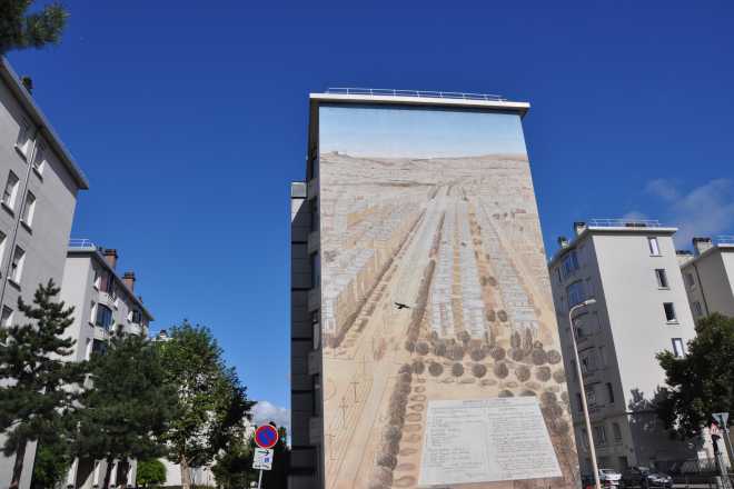 façade street art à Lyon